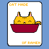 Cat Made of Ramen